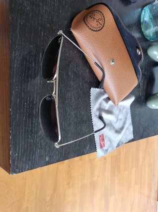 Gafas de Sol Ray-Ban Aviator Clásicas Plateadas