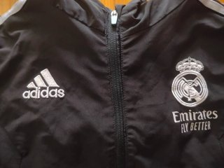 Chaqueta Real Madrid Adidas Talla L Negra