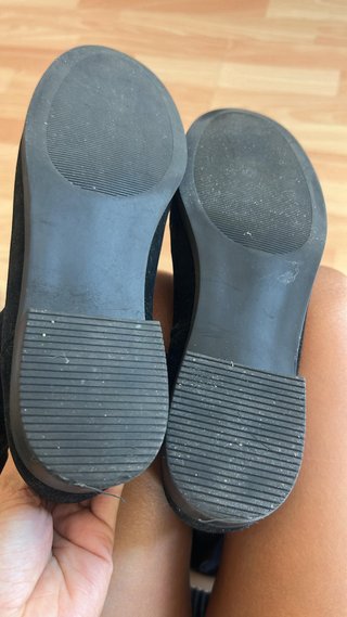 Botas altas de gamuza negras
