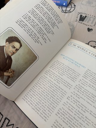 Libro ilustrado poesía y vida de Antonio Machado