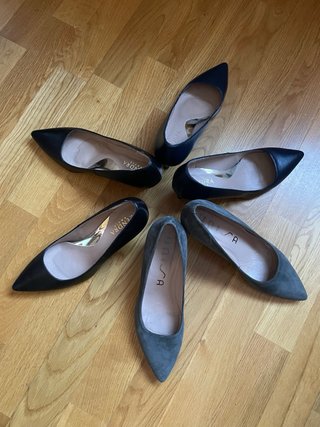 Lote 3 pares Zapatos Stiletto Talla 37