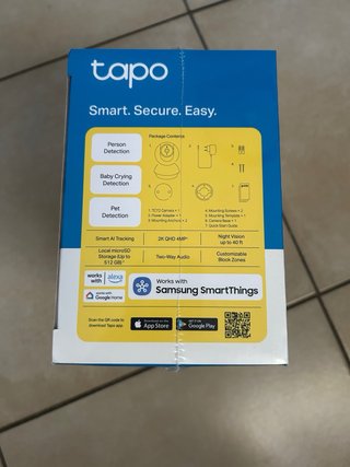 Cámara Seguridad WiFi Tapo TC72 2K QHD