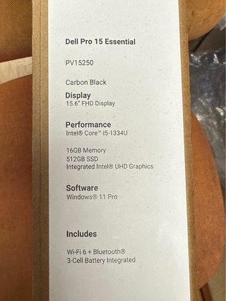 Portátil Dell PRO 15 Essential. Precintado. Garant
