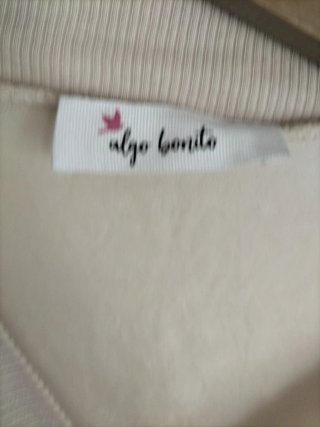 Cazadora Algo Bonito poliéster y lino beige