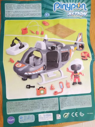 Helicóptero de rescate Pin y Pon