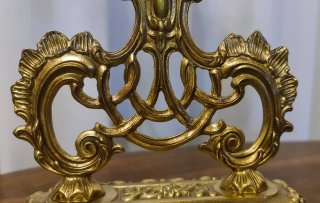 Specchio psiche bronzo dorato