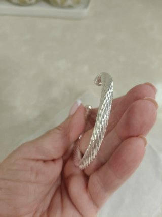 Pulsera Plata Esterlina Ajustable Nueva
