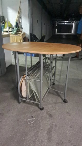 Mesa cocina plegable con 2 banquetas