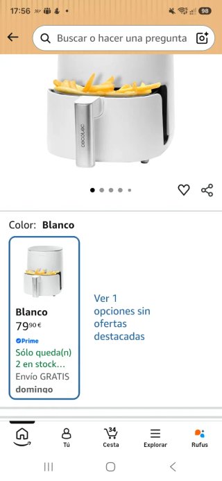 Freidora de aire Cecotec