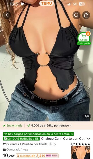 Ropa de shein sin estrenar