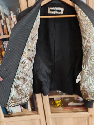 Traje falda Raya Diplomática Gris Talla 48