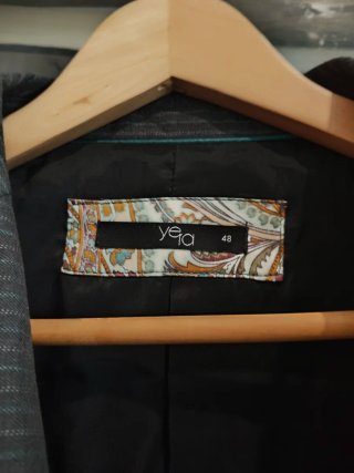 Traje falda Raya Diplomática Gris Talla 48