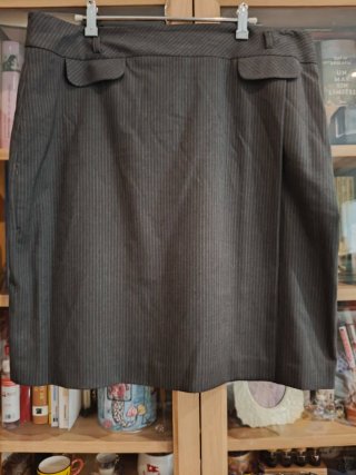 Traje falda Raya Diplomática Gris Talla 48