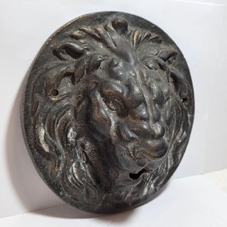 Mascherone Leone Fontana in Bronzo - Antico XIX s