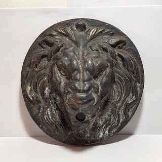 Mascherone Leone Fontana in Bronzo - Antico XIX s