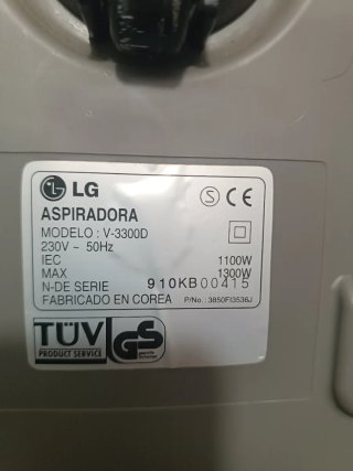 Aspiradora LG 2900 Amarilla