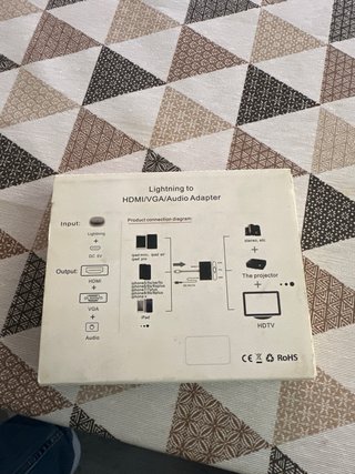 Adaptador Lightning a HDMI/VGA/Audio NUEVO
