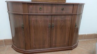 Recibidor antiguo madera y metal