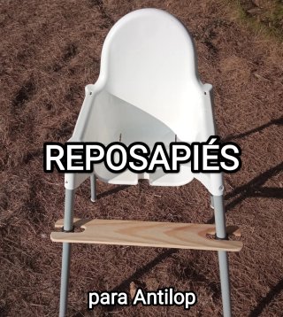 Reposapiés madera para trona Ikea Antilop