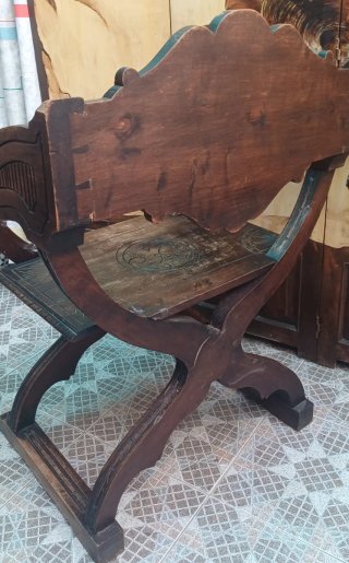 Pareja de sillones antiguos jamuga madera
