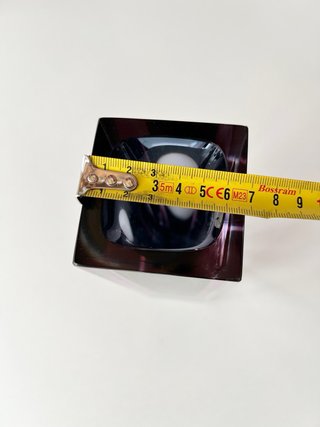 Jarrón Nason Murano Vintage Cristal Morado 26cm