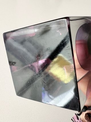 Jarrón Nason Murano Vintage Cristal Morado 26cm