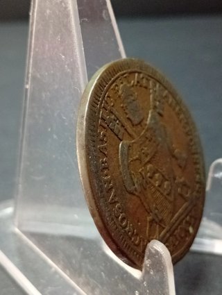 Baiocco Pio VII 1801 5° Tipo (Q.BB) Autentico.