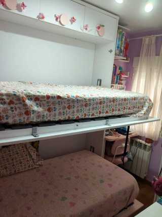 Litera Plegable Blanca y Rosa