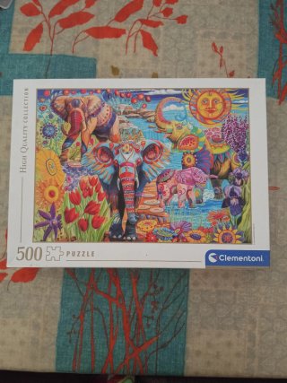 Puzzle 500 Piezas Clementoni Elefantes