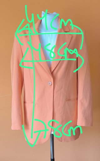 Blazer naranja Bershka Talla S