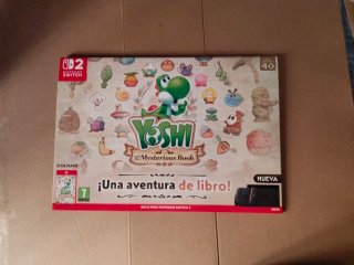 Cartel Nintendo Switch Yoshi y el Libro Misterioso