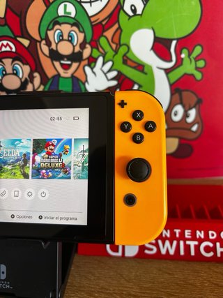 Nintendo Switch Morado y Amarillo + mario party