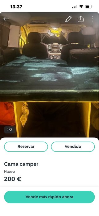 Cama camper nueva