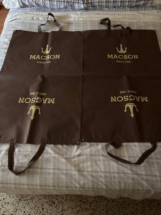2 Fundas Guarda Trajes Macson Marrones