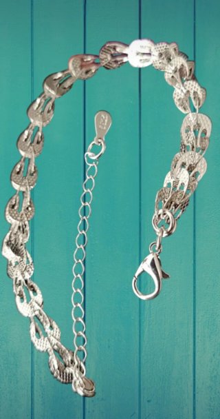 Pulsera Plata Ley S925 *Cola de Fenix* Ajustsable