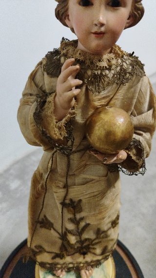Niño Jesús Salvador del Mundo Talla Antigua