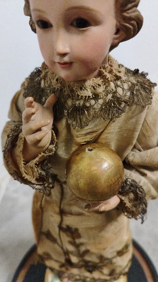 Niño Jesús Salvador del Mundo Talla Antigua