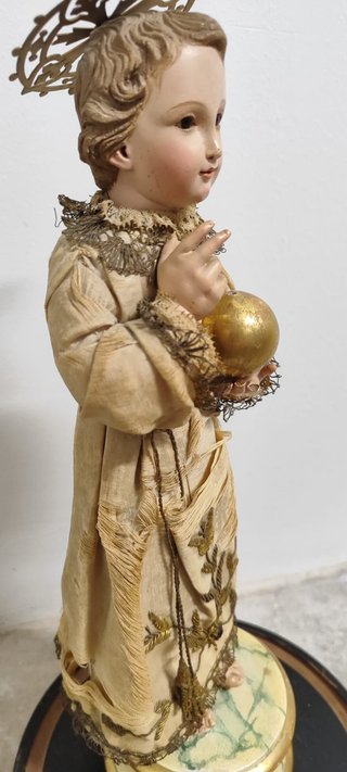Niño Jesús Salvador del Mundo Talla Antigua