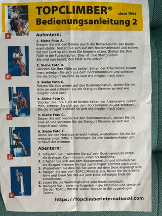 TOPCLIMBER Escalador de mástil
