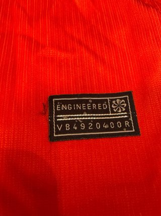 Camiseta Noruega roja sin dorsal con patches