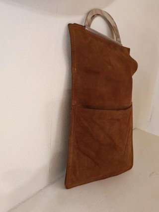 Borsa vintage camoscio marrone