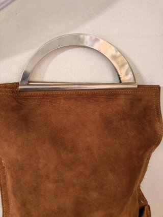Borsa vintage camoscio marrone