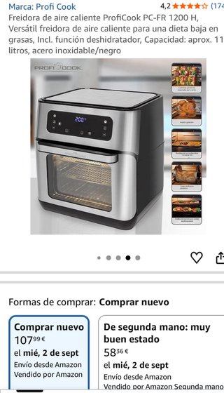 Horno Airfryer Digital 200°C
