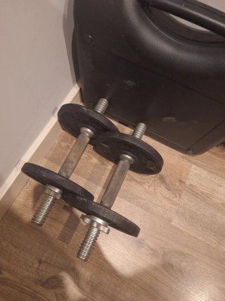 Mancuernas 20kg + Guantes Gimnasio
