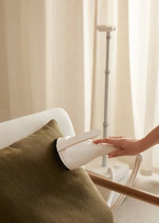 Plancha de vapor vertical CREATE blanco roto