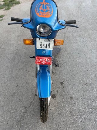 Vespino Vespa Azul y Blanco