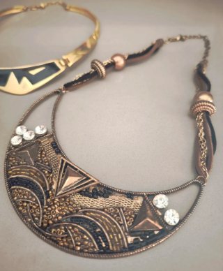 Lote 5 collares colgantes fantasía