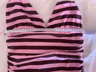 Vestido Zara Rayas Talla L