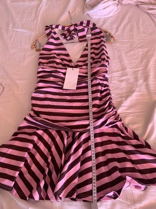 Vestido Zara Rayas Talla L