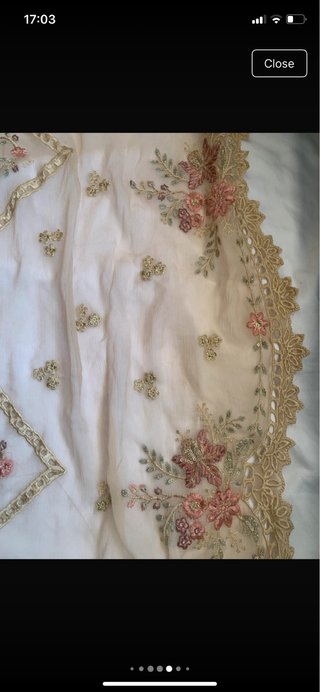 Vestido paquistanês puro chiffon